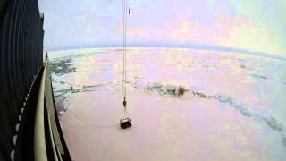 Dirty Ice Sampling Time Lapse Lomonosov Ridge 8 Sept 2015 [upl. by Dedrick]