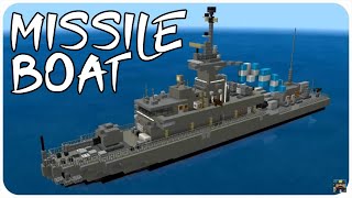 Minecraft How to Build a Missile Boat in Minecraft Roussen Class Minecraft Missile Boat Tutorial [upl. by Aeet]