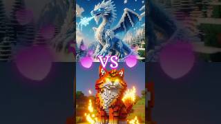 Minecraft tiger Vs dragon minecraft mob minecraftshorts 🔥🔥 [upl. by Ancelin]