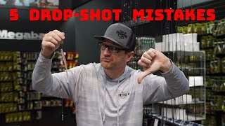 Top 5 Mistakes Fisherman Do With The Drop Shot [upl. by Enyawud434]