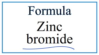 How to Write the Formula for Zinc bromide [upl. by Honniball]