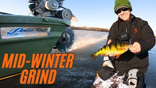 MultiSpecies Ice Fishing on the Mississippi River [upl. by Aerdna]