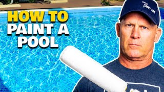 How To Paint A Pool Painting Pools With Chlorinated Rubber Pool Paint [upl. by Ainex]