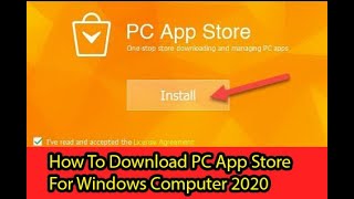 How To Download PC App Store For Windows Computer Windows 7810 2020 [upl. by Peednas891]