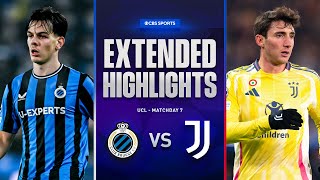 Club Brugge vs Juventus Extended Highlights  UCL League Phase MD 7  CBS Sports [upl. by Orgel]