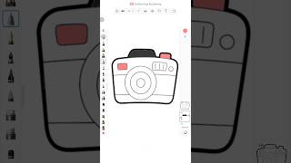 How to draw Camera 📸🤳🏻😍🤓 digital shorts satisfying trending [upl. by Yenettirb]