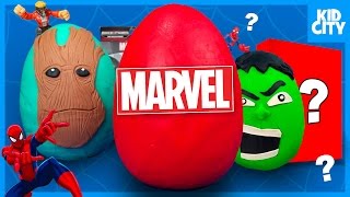 Marvel Superheroes Surprise Egg  KIDCITY [upl. by Sirkin936]