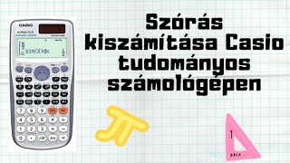 Szórás kiszámítása casio számológépen fx 570es plus stb [upl. by Layod]