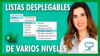 Crear LISTAS DESPLEGABLES de VARIOS NIVELES en Excel ðŸš€ paso a paso [upl. by Anot979]