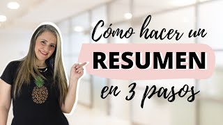 3 PASOS PARA HACER UN RESUMEN  cómo se hace un resumen o cómo resumir  edutuber [upl. by Etteraj]