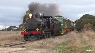 SteamRanger Heritage Railway Steam amp Diesel Double Header [upl. by Boccaj]