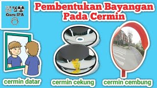 Pembentukan Bayangan Pada Cermin Datar Cekung dan Cembung  Sinar Istimewa Cermin Cekung amp Cembung [upl. by Lorsung]