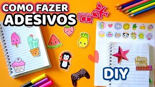 COMO FAZER ADESIVOS  Transforme seus desenhos em adesivos [upl. by Imotas]