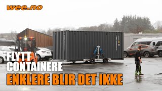 Containerhjul  transport og løft 2i1 [upl. by Ursulina]