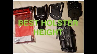 Best Holster Height Safariland QLS review [upl. by Matthei]