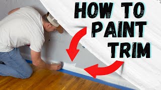 How To Paint Trim and Baseboards [upl. by Gnek]