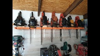 Making a simple chainsaw rack  storage [upl. by Pegg]