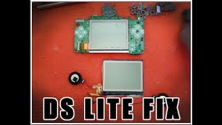 Nintendo DS Lite Lower Screen Flash Repair [upl. by Roleat496]