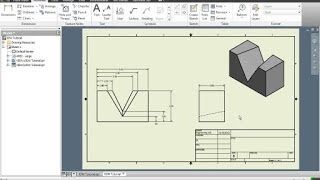 Autodesk Inventor  Intro to Drawings and Dimensioning Parts [upl. by Byrn910]