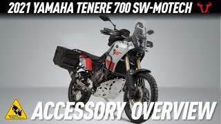 2021 Yamaha Tenere 700 Accessories by SWMOTECH  Twisted Throttle [upl. by Gonagle]