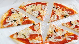 Tortilla Pizza Recipe  Toaster Oven Pizza amp Oven Methods [upl. by Fabrice629]