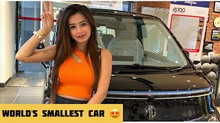 India ki sabse Smallest Car Leli🚗 Sneha Sachdeva [upl. by Elmira]