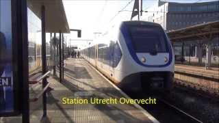 Treinen op Station Utrecht Centraal  Overvecht  9 maart 2014 [upl. by Vladamir]