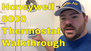 Honeywell 8000 WiFi thermostat setup and review  installation Tips on the settings [upl. by Joktan]