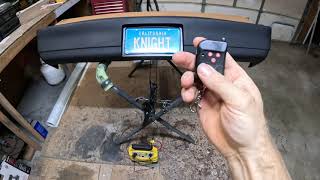 Knight Rider bumper wireless keyfob License Plate flipper [upl. by Cathlene]