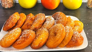 BEIGNETS AUX POMMES😋 RECETTE FACILE ET RAPIDE 🥯🍎 [upl. by Akirdnuhs]