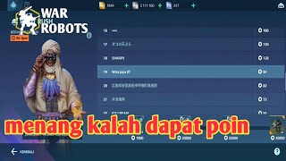 Menang kalah dapat poin war robots gameplay [upl. by Higinbotham]