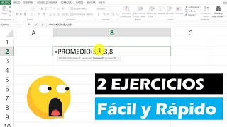 Como calcular la MEDIA ARITMÉTICA en EXCEL [upl. by Shrier]