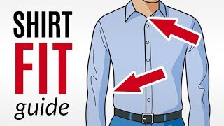 How a Dress Shirt Should Fit  A Visual Guide [upl. by Ynattyrb]