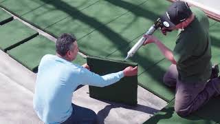 Playsafer Rubber Interlocking Tile Installation Video [upl. by Nonnahsed]