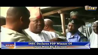 Ademola Adeleke Of The PDP Wins Osun West Senatorial District ByElection [upl. by Aihsilat]