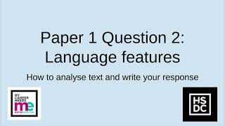 AQA GCSE English Language  Paper 1 Question 2 Language features [upl. by Mcnamee]