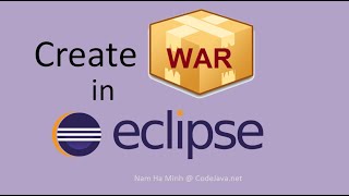 How to Create WAR file in Eclipse for Java Web and Maven projects [upl. by Quita]