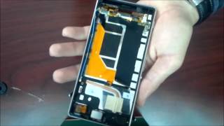 Sony Xperia Z3 D6603 DisassemblyLCD replace and assembly [upl. by Tnarg]