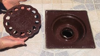 Come installare una CADITOIA sifonata o chiusinoHow to install a FlOOR DRAIN [upl. by Lipp]