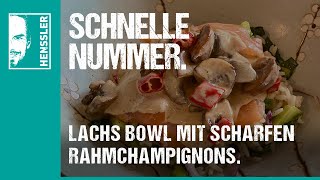 Schnelles BowlRezept mit Lachs in Rahmchampignons von Steffen Henssler [upl. by Acinaj]