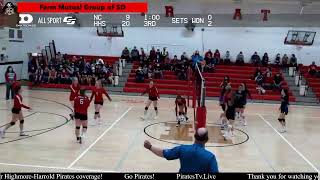 North Central Thunder vs HighmoreHarrold Pirates VB [upl. by Skiba]