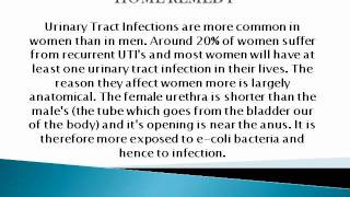 URINARY TRACT INFECTION AND HOME REMEDY FOR UTIwmv [upl. by Eegnat651]