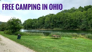 Free Camping at Bicentennial CG AEP Recreation Land Ohio [upl. by Tnairb]