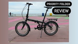 Priority Folder Folding Bike Review [upl. by Nuahsyd]