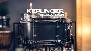 Snare Spotlight Keplinger Black Iron Snare Drum [upl. by Nerehs]