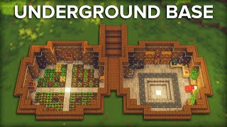 Minecraft Building an Underground Farm Base [upl. by Toinette]