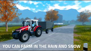 Roblox farming simulator harvesting corn tractor [upl. by Nhojleahcim]