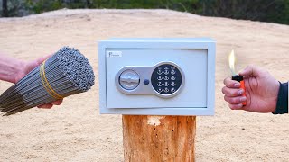 Experiment Lot of Sparklers vs Steel Safe [upl. by Artiek307]