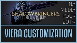 FFXIV Shadowbringers  Viera Customization Preview [upl. by Eelitan553]