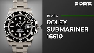 Rolex 16610 Review  A Complete Guide to the Rolex Date Submariner  Bobs Watches [upl. by Clynes]